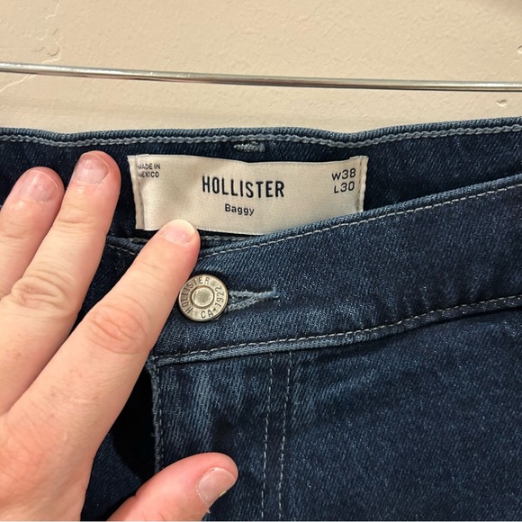 Men’s Hollister Baggy Jeans, Denim, 38x30 - Picture 2 of 4
